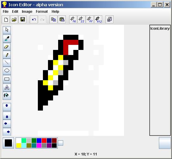 Screen shoot of Icon Editor