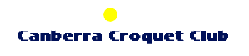 Canberra Australia Croquet Club