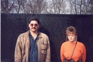 Mike and I on our 1st trip to the Wall