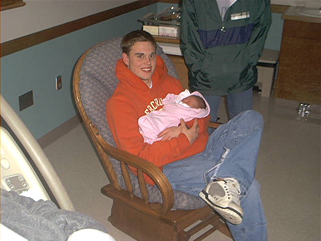 Brent holding Madisyn