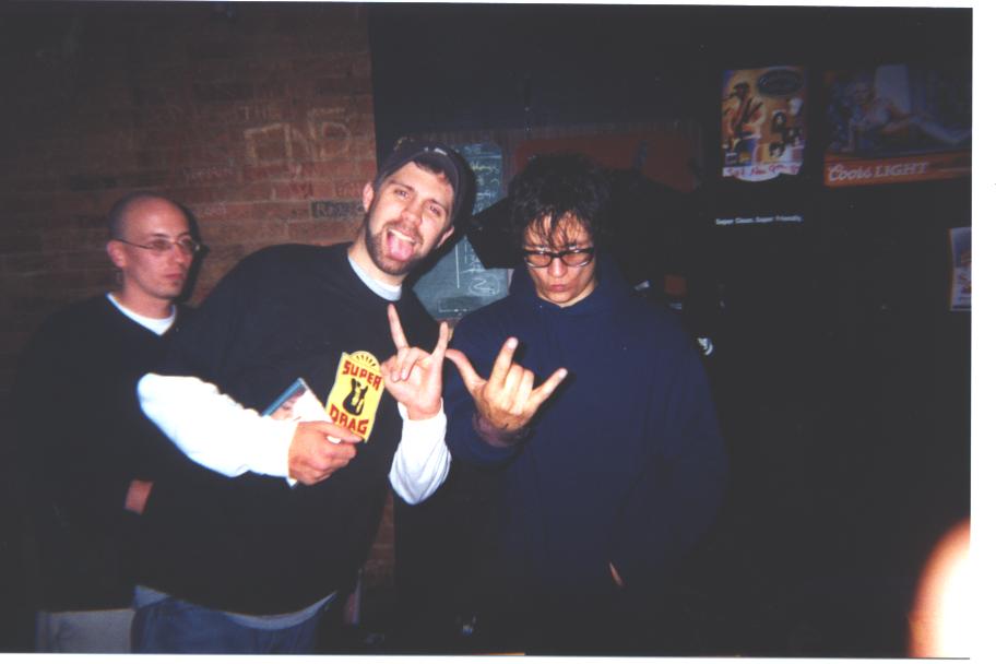 Me and Superdrag bass player, Sam Powers......Rock On