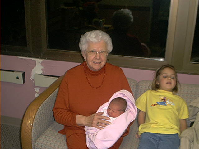 Great-Grandma Kuhn, Kaity, & Madisyn