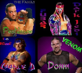 Pestilence, Dark_Jedi, Charlie_d, and Donni.. All ME! Though DJ was taken over by Doc A for quite some time.. ask him about that story.. 