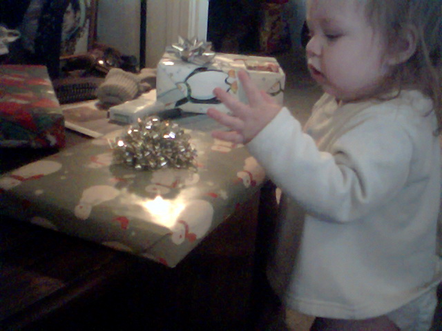 Kylie's first gift to open!