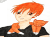 Kyo and little kitty drapped on shoulders.   Published March 16, 2004