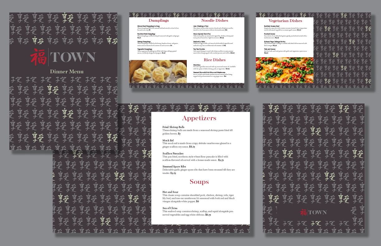 TOWN Restaurant Menu
