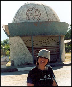 Very nice bus stop halfway to Issyk KUl