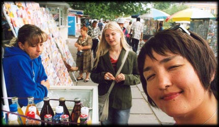 Most original businessman was taking one som ( 2 cents ) for measuring your weight on the street !