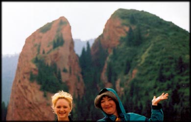 Broken heart mountain background