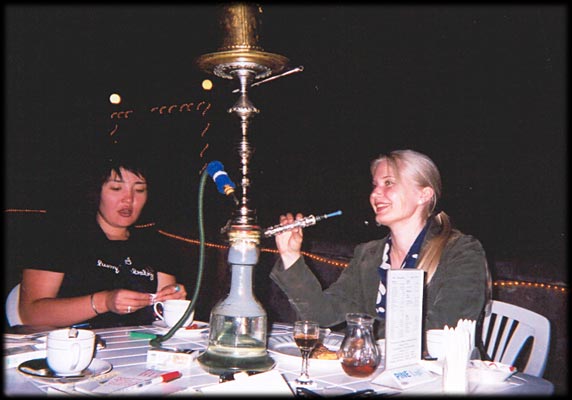 Water pipe with tastes of apple, cocos, cherry etc ...