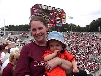 Mollie & Christian at Tech game