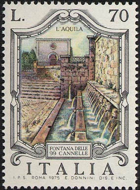 Francobollo 99Cannelle - L'Aquila - Abruzzo - Italy
