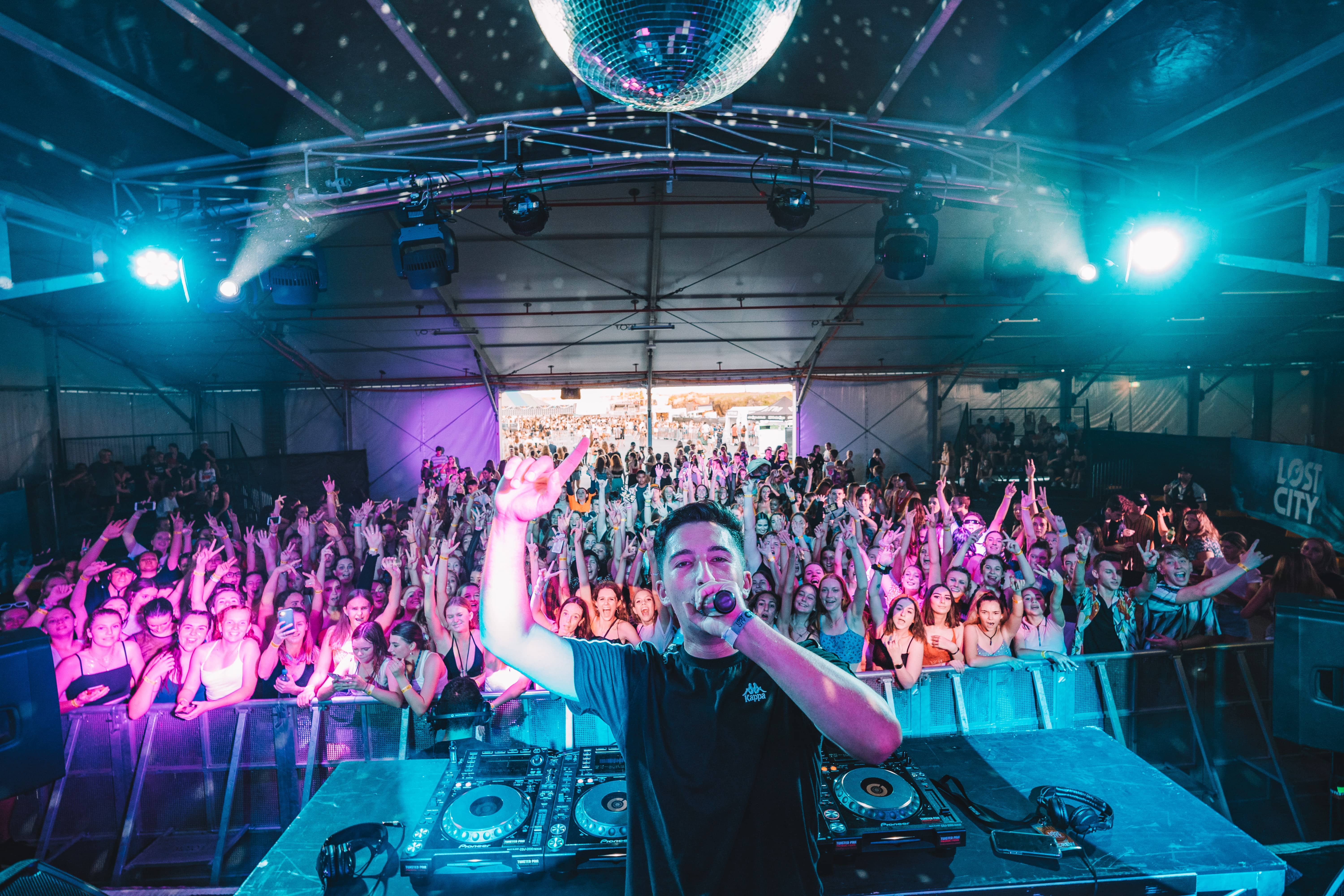 DJ at party