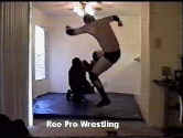 Larry is kicked in the face by Trey.