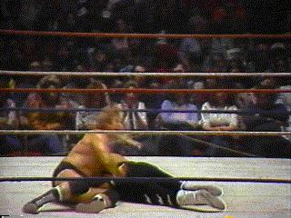Bockwinkel in control with a hammerlock...
