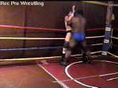 Larry traps Raeden against the ropes