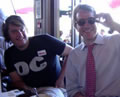 Gerard Kennedy with supporter Thomas Hubert