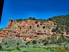Colorado red cliffs