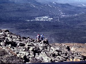 Hikers Starting Down Crawford