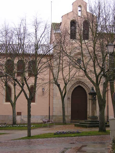 Pink and picturesque monastry.