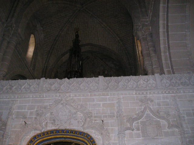 Close up of the vaulting.