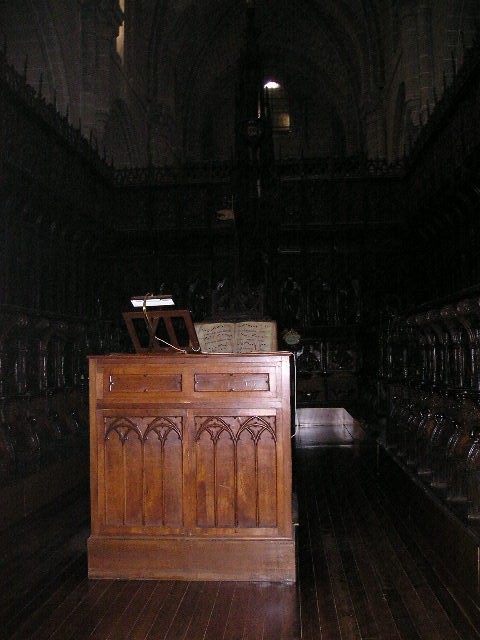 Gothic like meeting place for church officials in the cathedral.