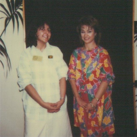 Janet Fielding and I
