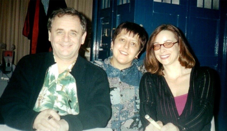 Sylvester McCoy, me, Nicola Bryant