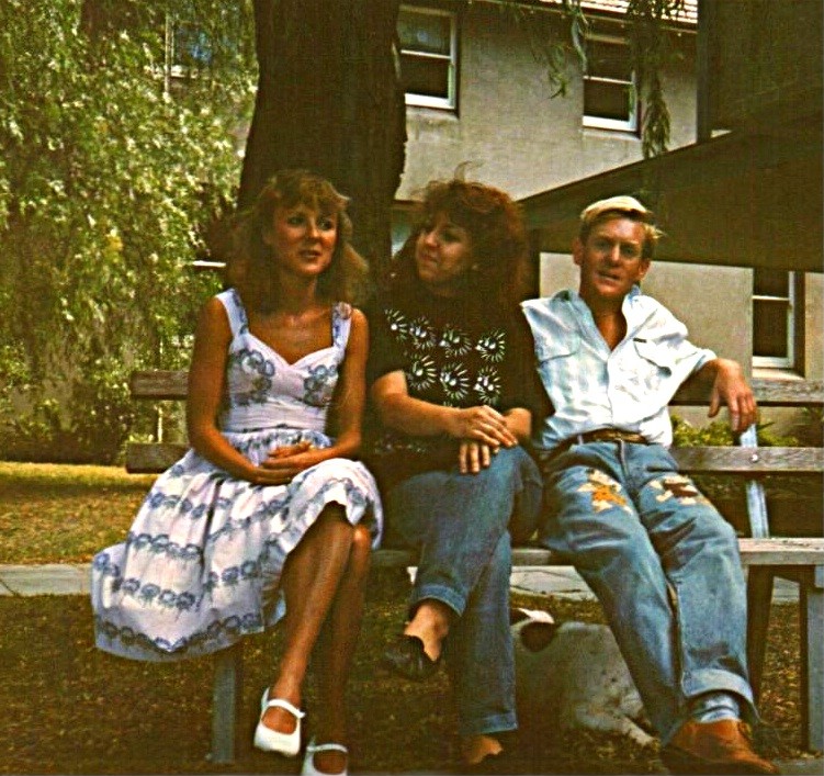 Julie Brennan, me, Mark Strickson