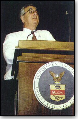 Photo of Rep. Barney Frank
at DOL