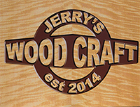 Faux wood sign
