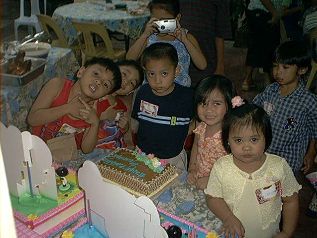 blowing candles