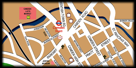 mappa della zona di Camden