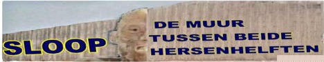 Sloop de muur tussen beide hersenhelften