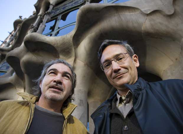 ON THE LEFT ANDREU CARRANZA. ON THE RIGHT ESTEBAN MARTIN