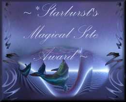 I got this award from my friend Starry!