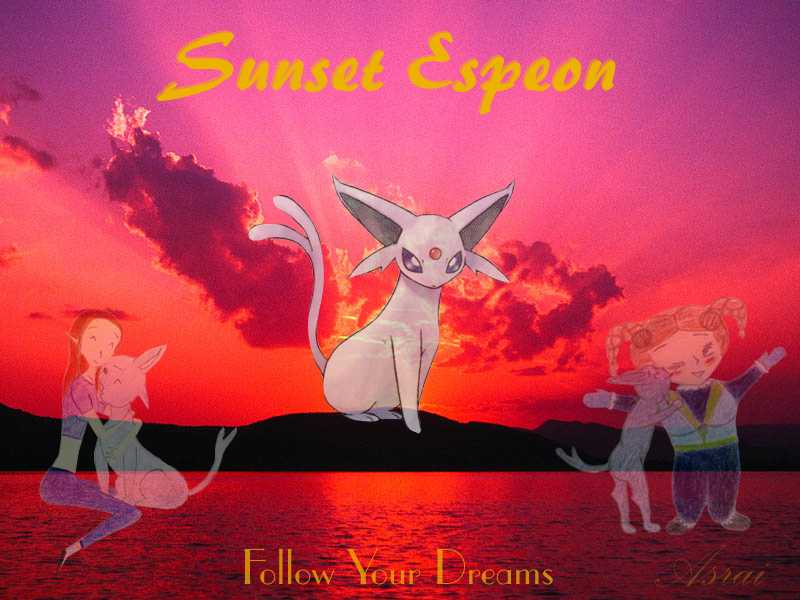 All Espeon pictures combined to make one beautiful background for Espy