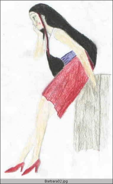 This is an anime drawing Nui drew of herself.
