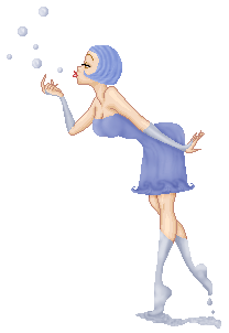 Bubble blowing Water Goddess