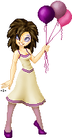 Random Girl with Ballons!