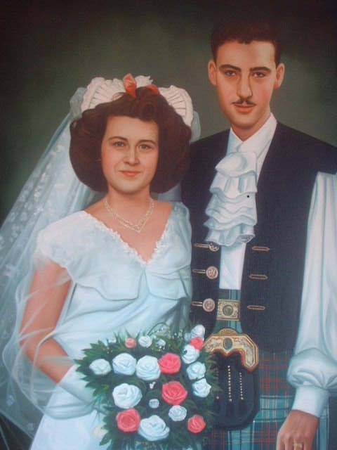 Our wedding !947 and 50th. Happy Times