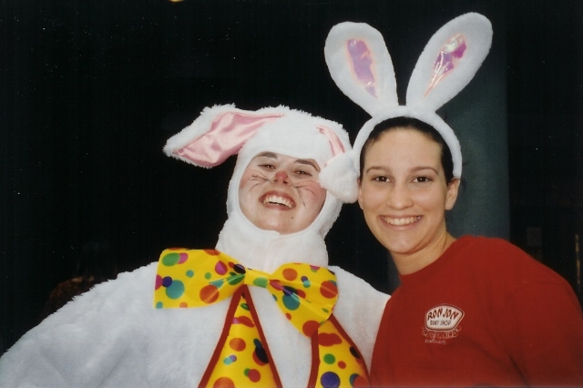 The Bunny and her helper!