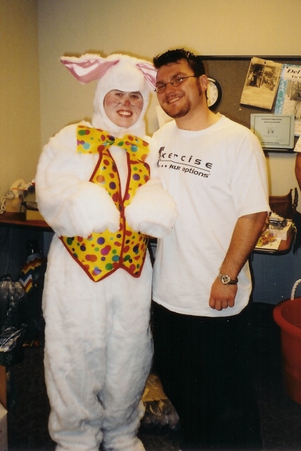 The Easter Bunny and Wes