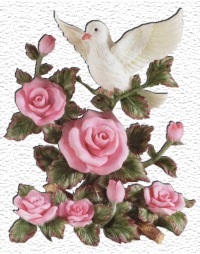 Picture of Dove and roses