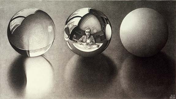M. C. Escher - Three Spheres