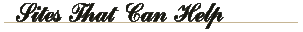 sites that can help - header