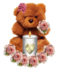 Teddy Bear candle