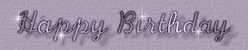 Happy Birthday words