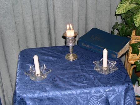 Our 'unity' candle.