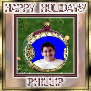 Happy Holidays from my Chubby Angel PHILLIP!